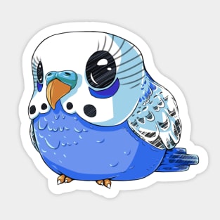 Blue Budgie Sticker